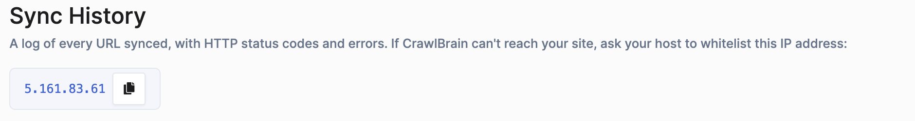 Zoomed in: the crawler IP address